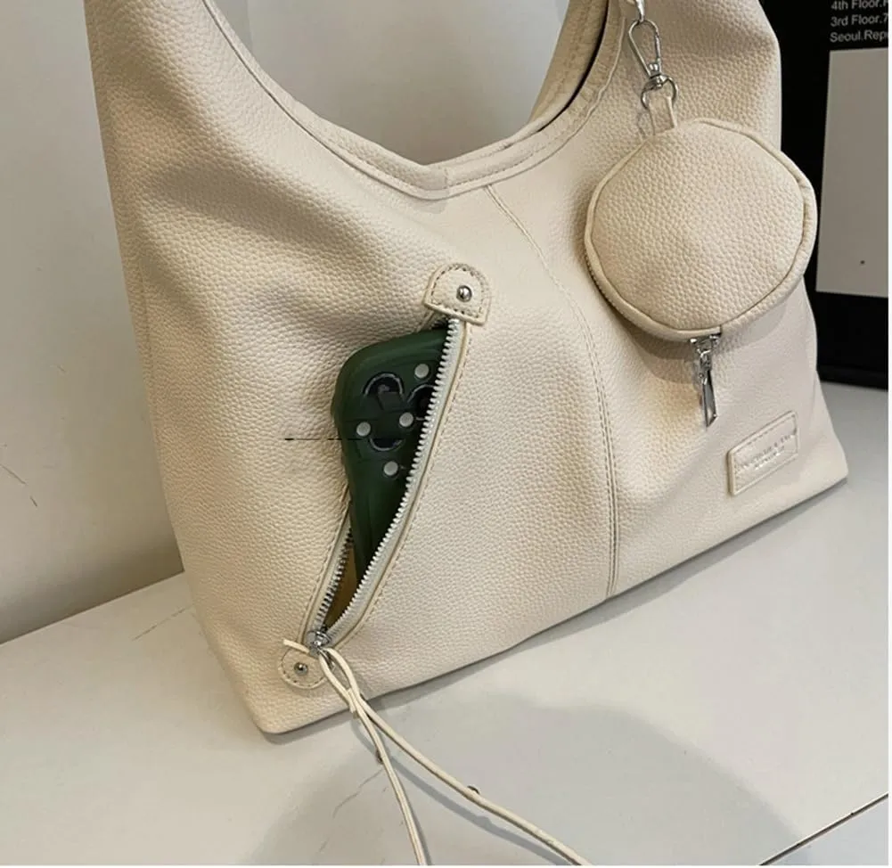 2 Pcs Slouchy Crescent Hobo Bags Women Trendy Crossbody Purse Satchels Shoulder Bag Cute Top-handle Tote Handbag 2025