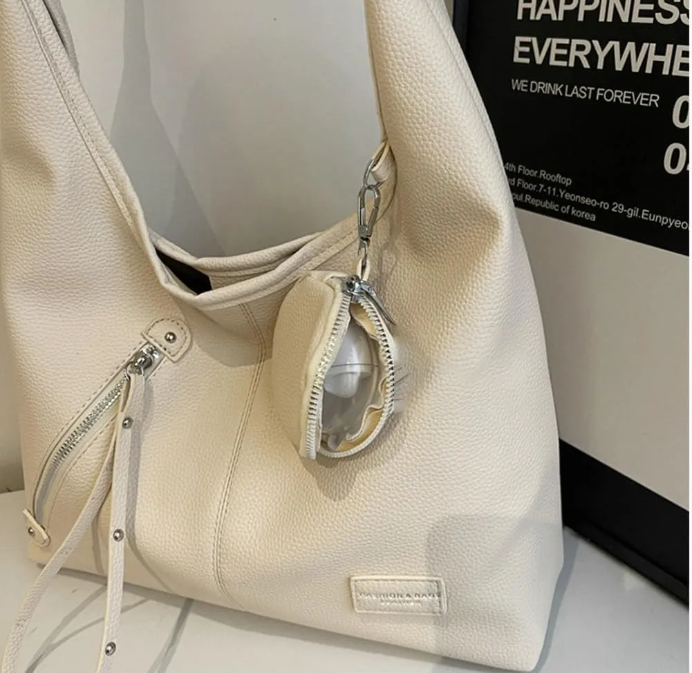 2 Pcs Slouchy Crescent Hobo Bags Women Trendy Crossbody Purse Satchels Shoulder Bag Cute Top-handle Tote Handbag 2025