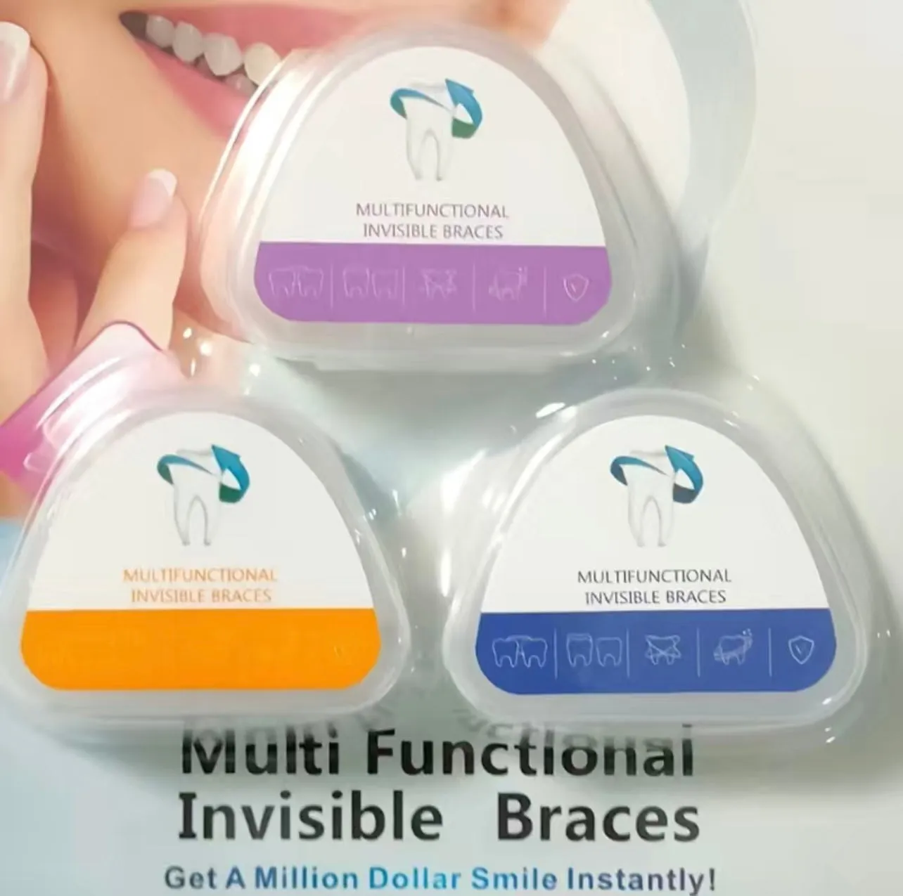 3 Stage Overnight Teeth Aligners - 3 Phase Night Guard Braces