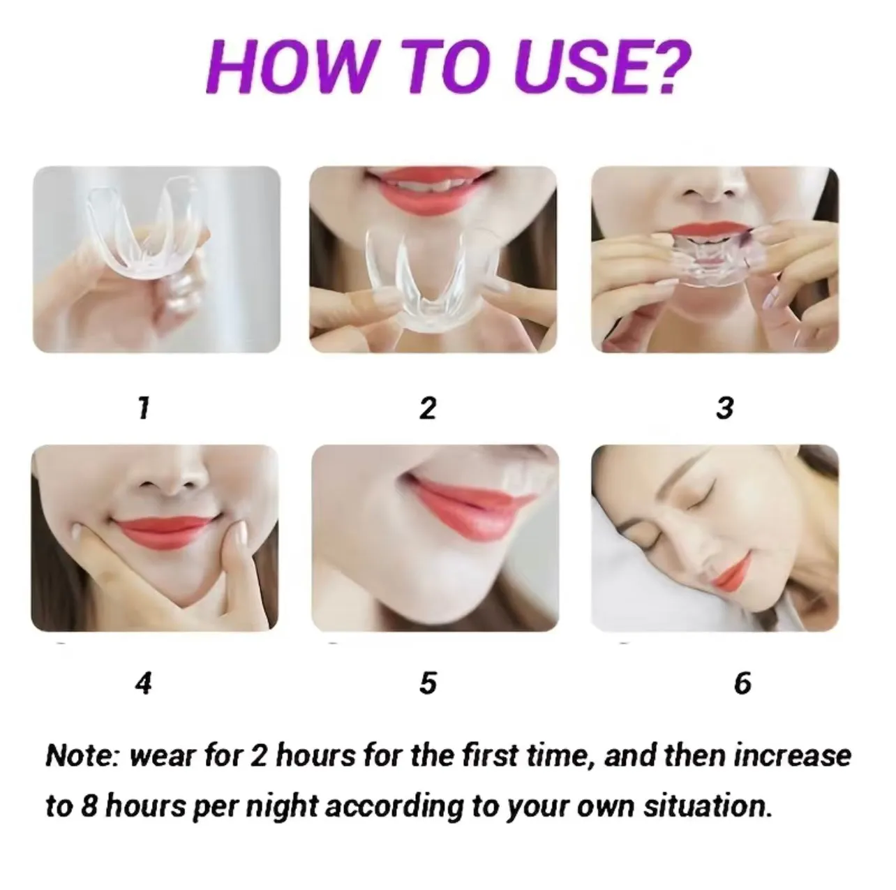 3 Stage Overnight Teeth Aligners - 3 Phase Night Guard Braces