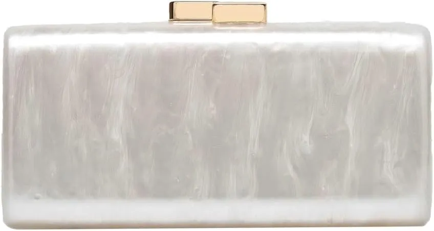 Acrylic Clutch Purses for Women Metal Buckle Evening Bag Acrylic Purse with Chain Evening Clutch Handbags for Wedding Party