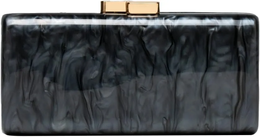 Acrylic Clutch Purses for Women Metal Buckle Evening Bag Acrylic Purse with Chain Evening Clutch Handbags for Wedding Party