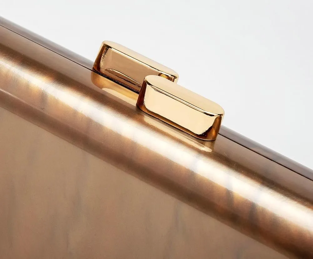 Acrylic Clutch Purses for Women Metal Buckle Evening Bag Acrylic Purse with Chain Evening Clutch Handbags for Wedding Party