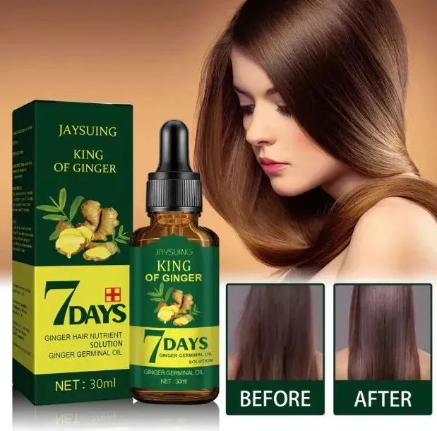 Aichun Beauty  Pack Of 02 Oil   Shampoo - King Of Ginger 7 Days Ginger Germinal Hair