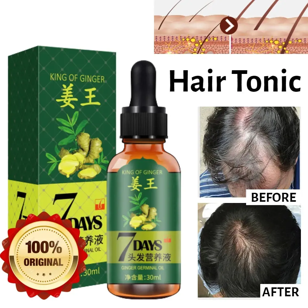 Aichun Beauty  Pack Of 02 Oil   Shampoo - King Of Ginger 7 Days Ginger Germinal Hair