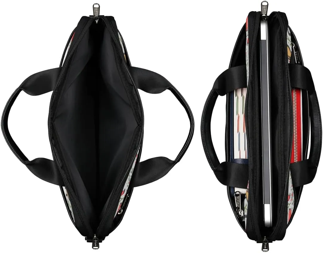 Animal Cat Face Laptop Shoulder Messenger Bag Waterproof Laptop Briefcase Handle Padded Strap