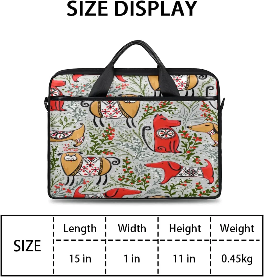 Animal Cat Face Laptop Shoulder Messenger Bag Waterproof Laptop Briefcase Handle Padded Strap