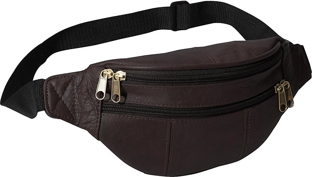 Assorted Leather Fanny Packs (Burgundy)