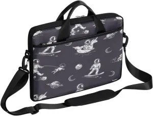 Astronaut Galaxy Laptop Shoulder Messenger Bag Waterproof Laptop Briefcase with Handle and Padded Strap Case Sleeve for 13 13.3 14 15.6 Inch Laptop Case
