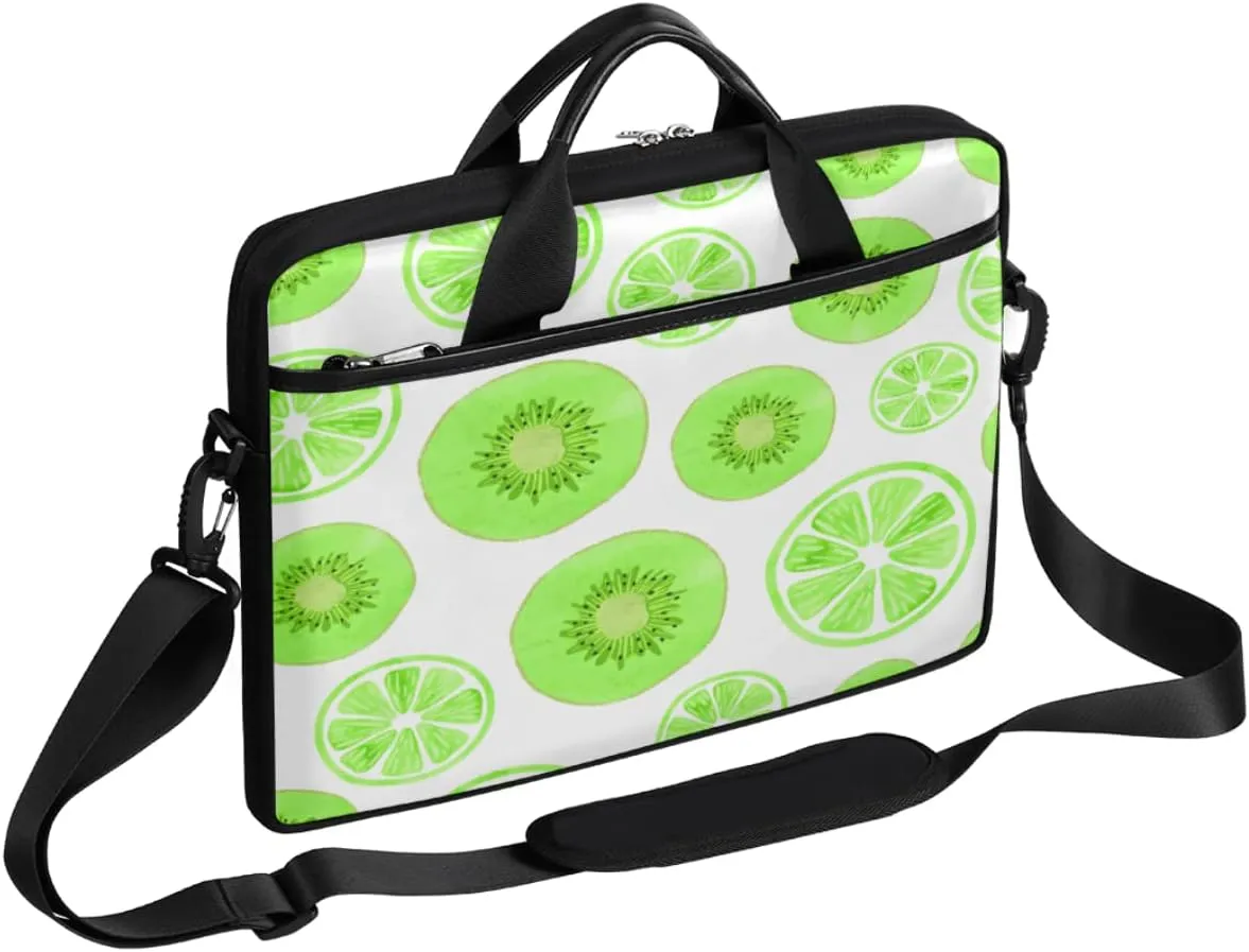 Autumn Fall Leaves Laptop Shoulder Messenger Bag Waterproof Laptop Briefcase Handle Padded Strap