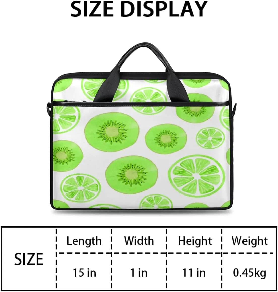 Autumn Fall Leaves Laptop Shoulder Messenger Bag Waterproof Laptop Briefcase Handle Padded Strap