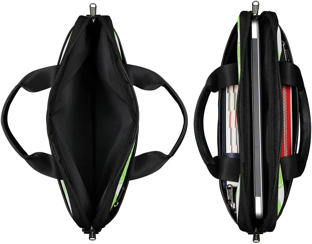 Autumn Fall Leaves Laptop Shoulder Messenger Bag Waterproof Laptop Briefcase Handle Padded Strap