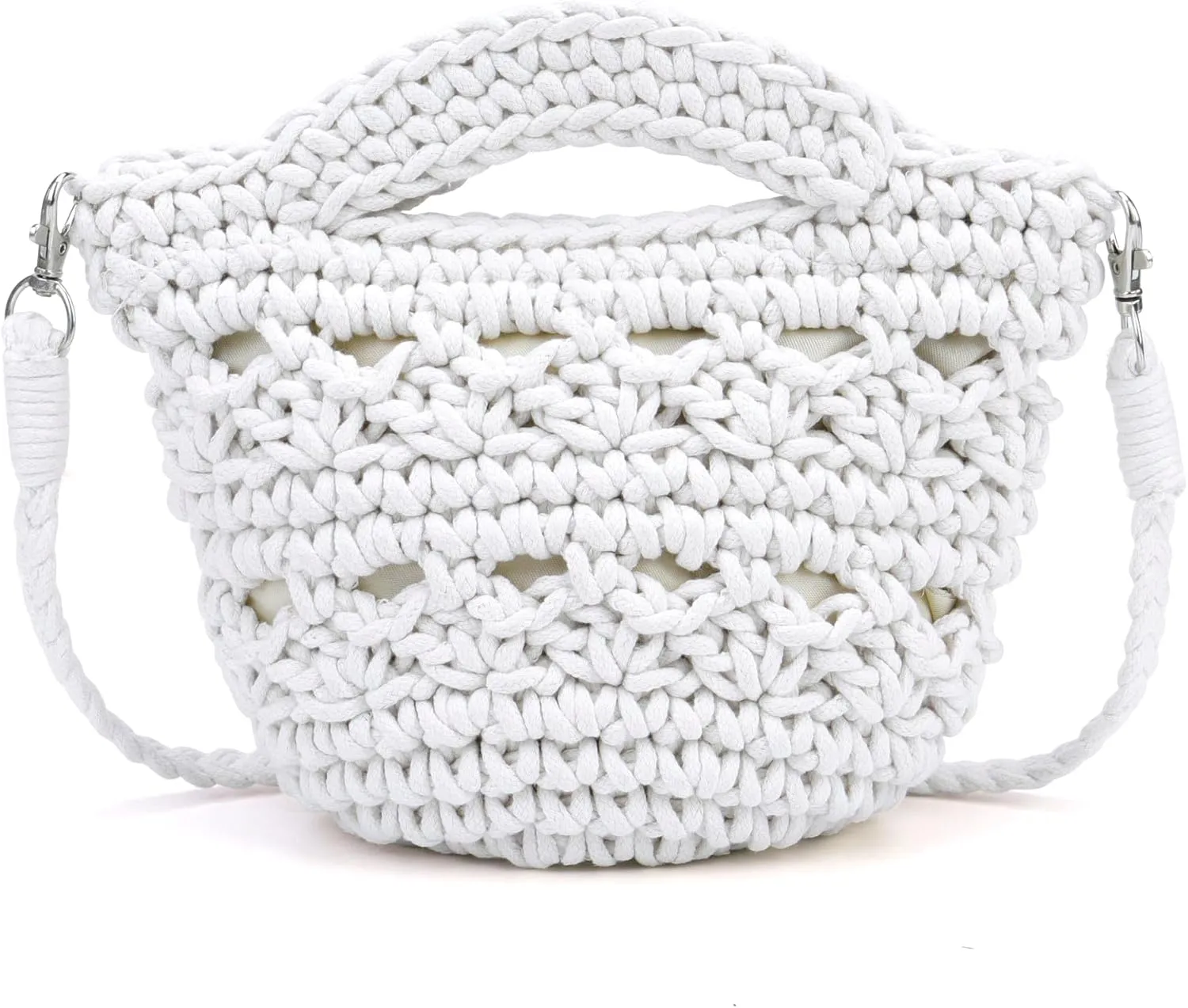Ayliss Straw Crossbody Bags for Women Straw Beach Bag Tote Shoulder Top Handle Satchel Clutch Purse for Summer Beach