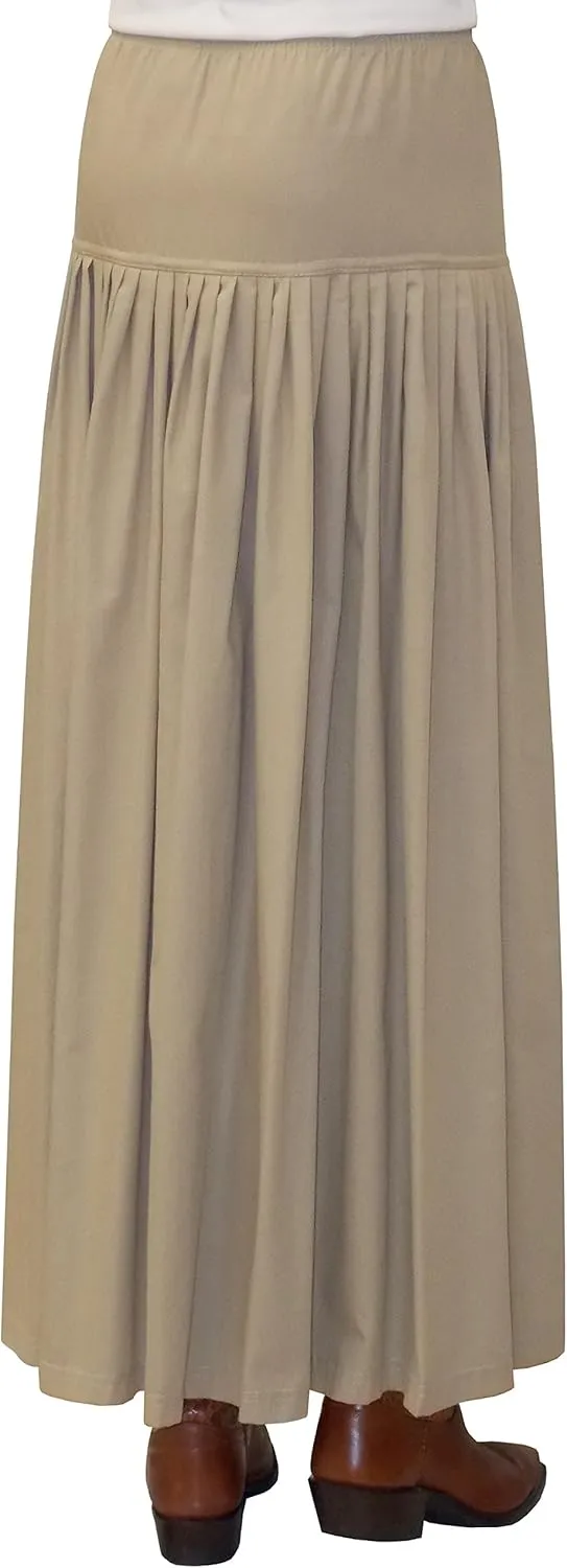 Baby'O Women's Original Biz Style Ankle Length Long Denim Skirt