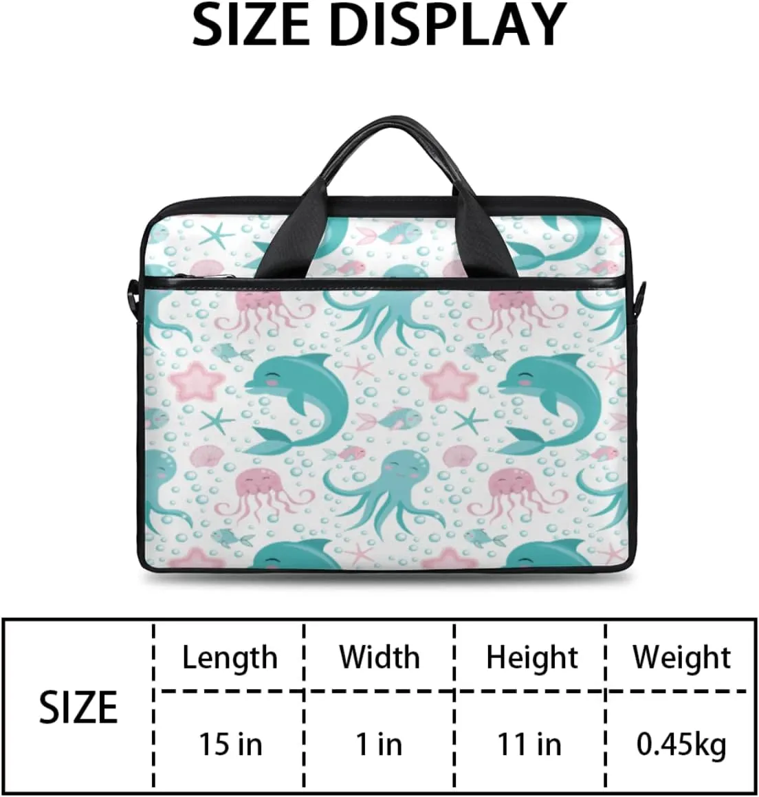 Beautiful African Woman Laptop Shoulder Messenger Bag Waterproof Laptop Briefcase with Handle and Padded Strap Case Sleeve