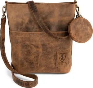 BERLINER BAGS Vintage Genuine Leather Shoulder Bag Sofia, Handbag, Crossbody Bag for Women