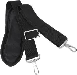 Black Luggage Shoulder Straps 150cm Padded Adjustable Swivel Hook Non-Slip Pad for Bags Briefcases