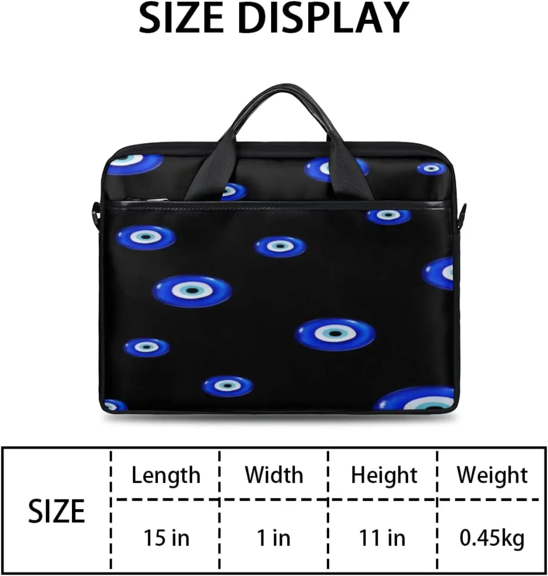 Black White Lines Laptop Shoulder Messenger Bag Waterproof Laptop Briefcase with Handle and Padded Strap Case Sleeve