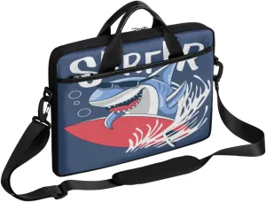 Boho Painted Bird Feathers Laptop Shoulder Messenger Bag Waterproof Laptop Briefcase with Handle and Padded Strap Case Sleeve