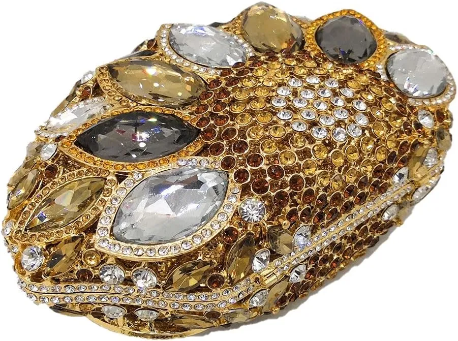 Boutique De FGG Women Peacock Clutch Purses for Women Formal Crystal Evening Bags Bridal Wedding Rhinestone Clutch Bag,Mini