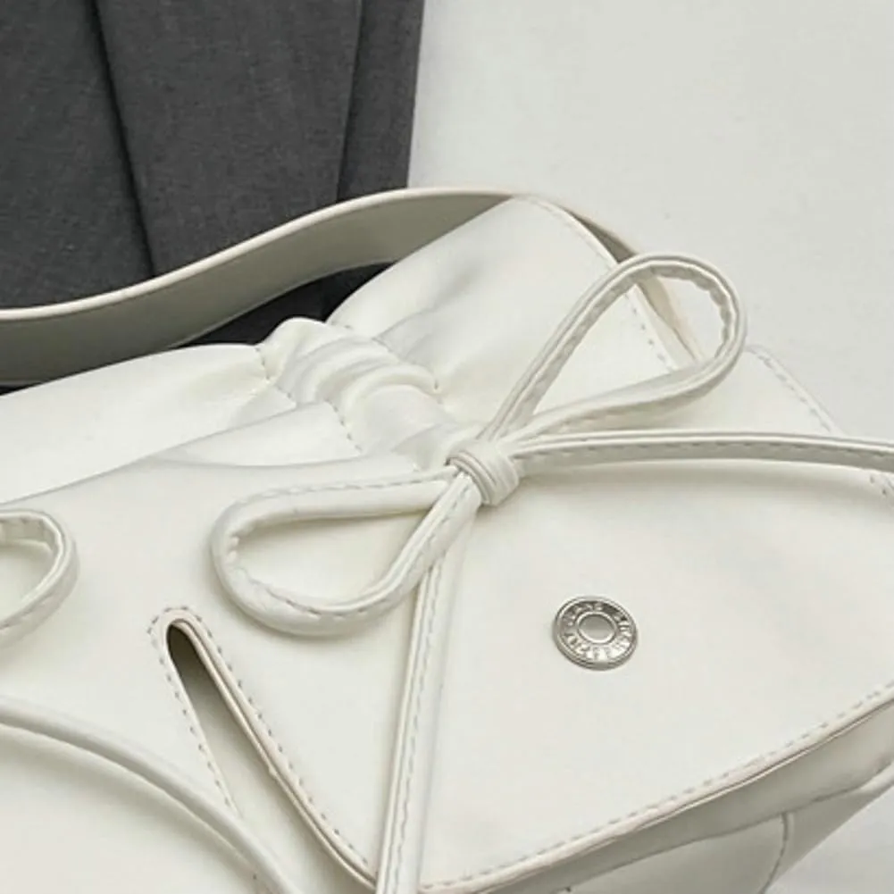 Bowknot Shoulder Bags for Women Fashion Tote Bag Purse with Cute Bow Casual Hobo Crossbody Bags Handbag