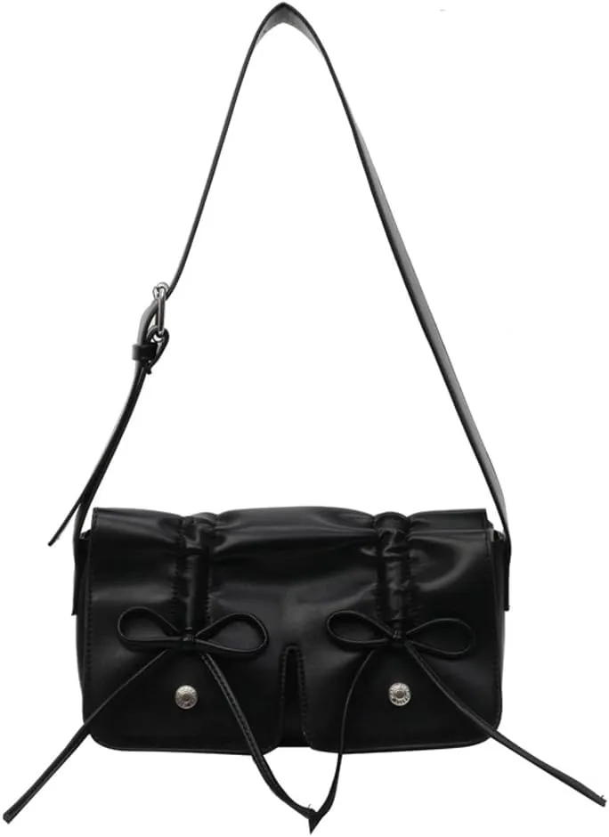 Bowknot Shoulder Bags for Women Fashion Tote Bag Purse with Cute Bow Casual Hobo Crossbody Bags Handbag