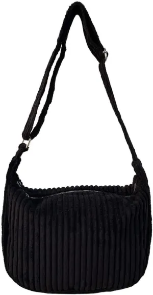 Casual Handbag Daily Bag Women Small Corduroy Hobo Wide Strap Crossbody Shoulder Bags