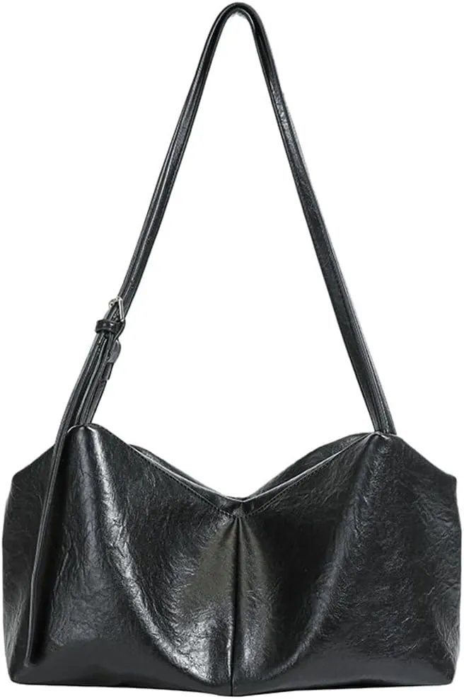 Casual Shoulder Bag Y2k Purse for Women Trendy Vegan Leather Handbag Top Handle Satchel