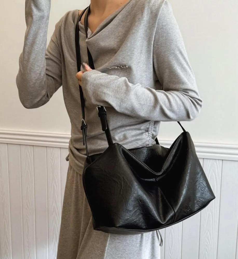 Casual Shoulder Bag Y2k Purse for Women Trendy Vegan Leather Handbag Top Handle Satchel