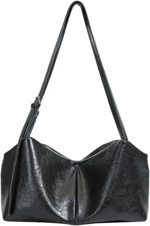 Casual Shoulder Bag Y2k Purse for Women Trendy Vegan Leather Handbag Top Handle Satchel
