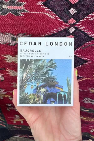 Cedar London Majorelle Candle Jar