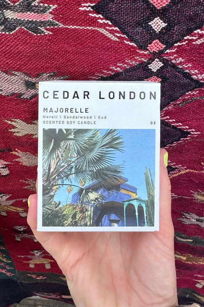 Cedar London Majorelle Candle Jar