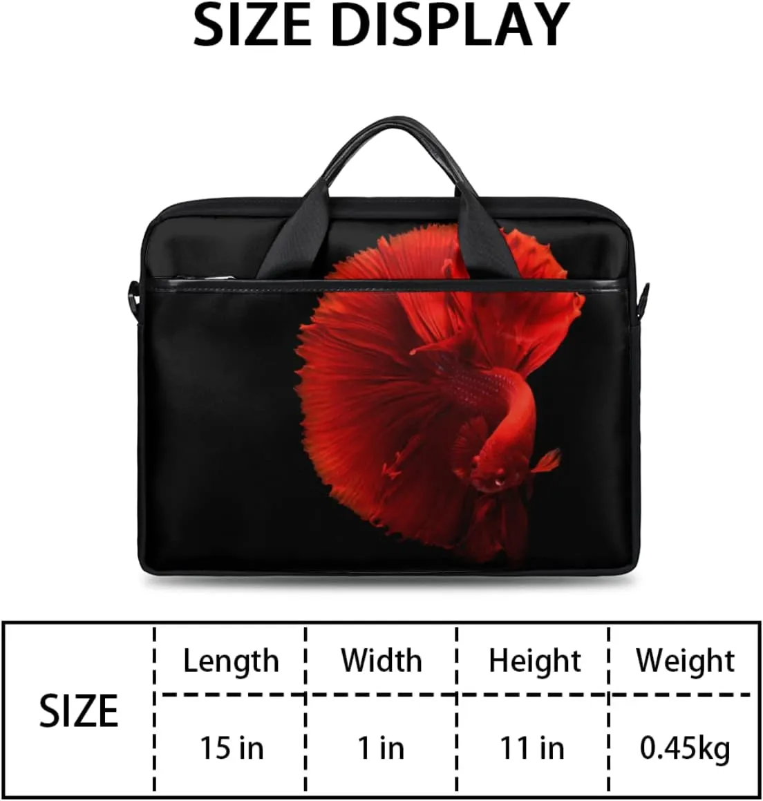 Cherry Blossom Cat Kitten Laptop Shoulder Messenger Bag Waterproof Laptop Briefcase Handle Padded Strap