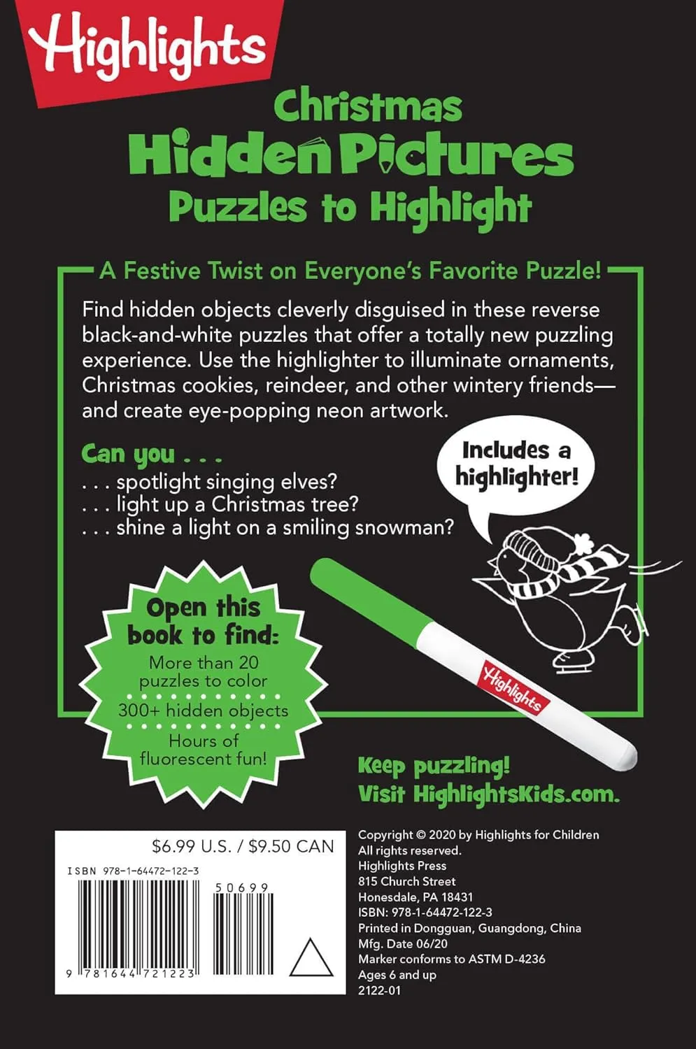 Christmas Hidden Pictures Puzzles to Highlight