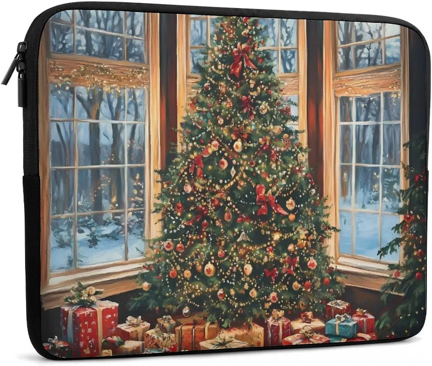 Christmas Tree Laptop Case Sleeve Bag 10inch Durable Shockproof Protective Computer Carrying Cover Briefcase