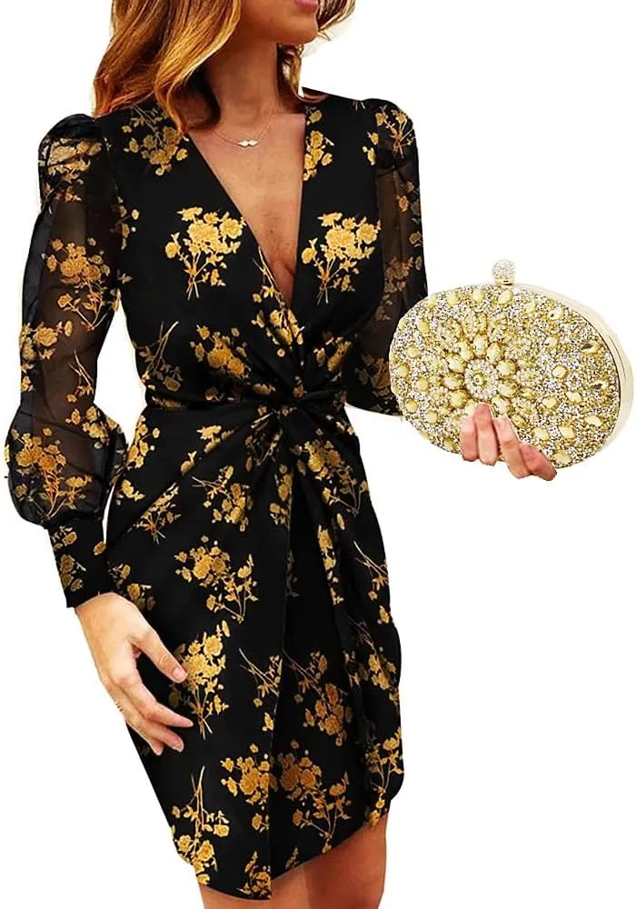 Clutch Purses for Women Evening Bag Nude Purse Luxury Handbag Bride Wallet Glitter Multicolor Rhinestone Bags