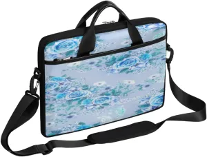 Colorful Feather Peacock Beautiful Laptop Shoulder Messenger Bag Waterproof Laptop Briefcase
