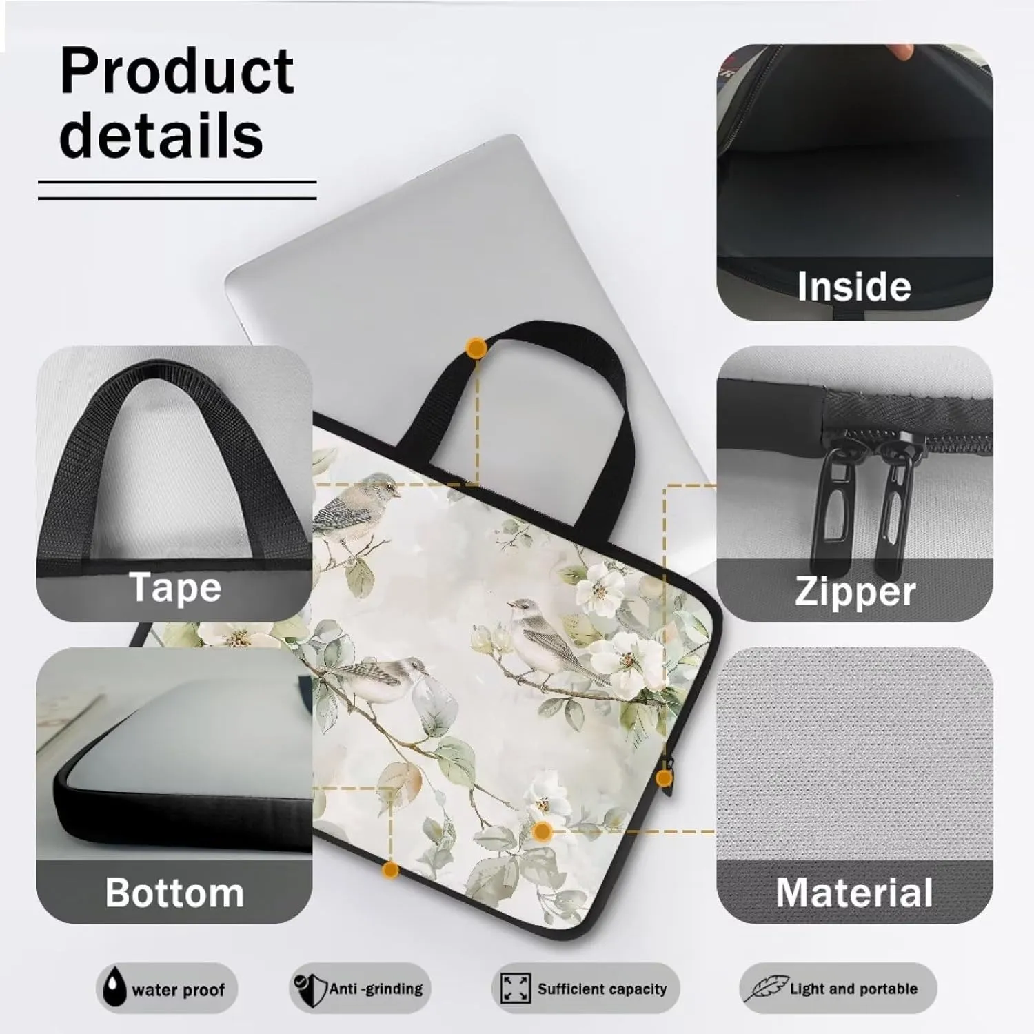 Computer Bags for Laptops for Women Men Laptop Bag Laptop Protective Case Casual Briefcase Handbags Work Bags