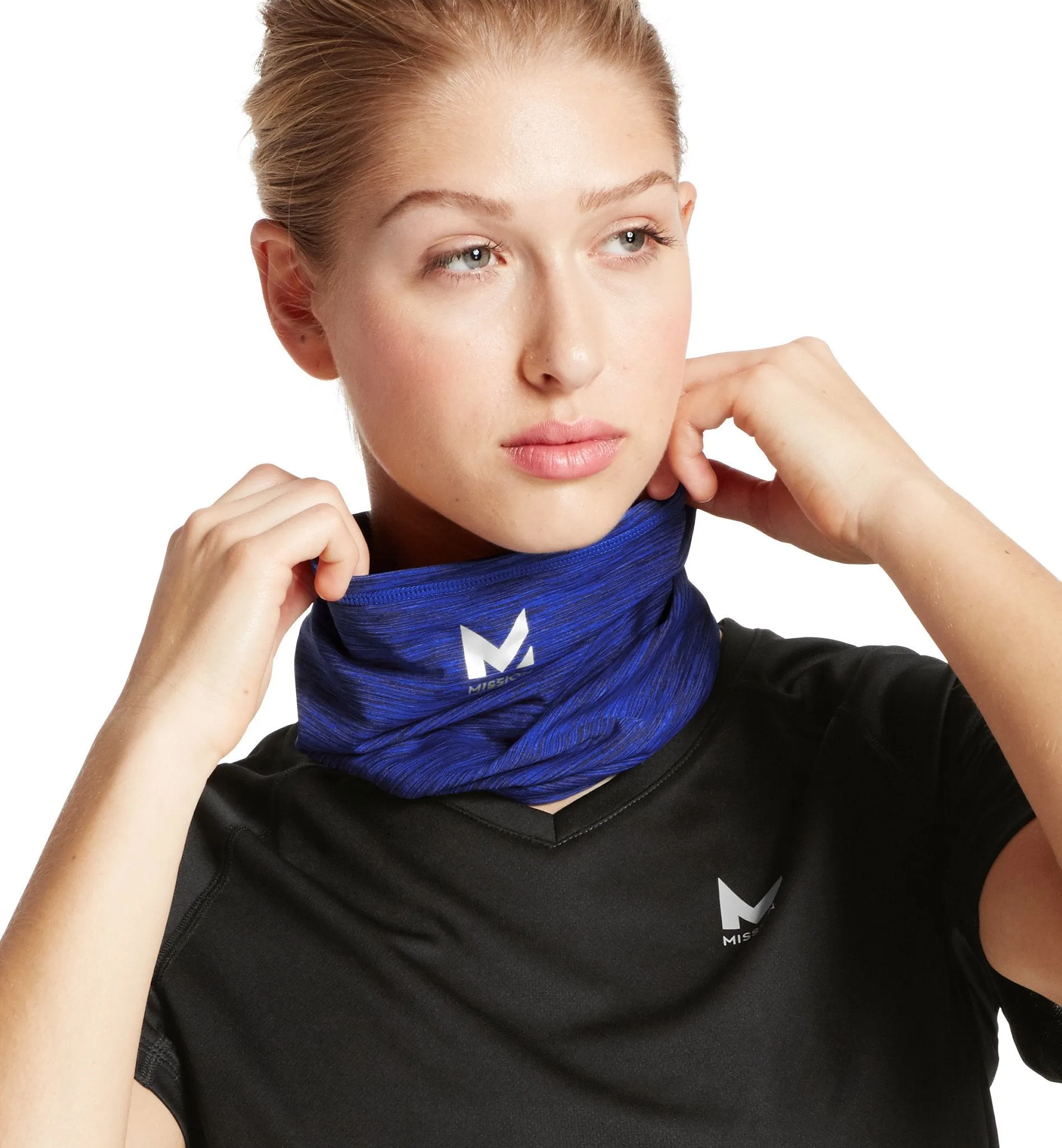 Cooling Compact Neck Gaiter/Mask | Royal Blue Space Dye