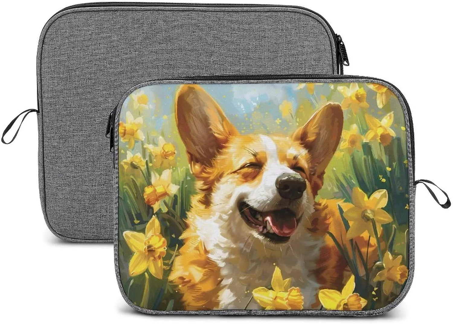 Corgi Dog Laptop Bag Protective Laptop Sleeve Bag Briefcase Carrying Case Handbags for Men Women