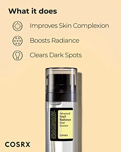 COSRX Niacinamide 5%   Snail Mucin 74% Dual Essence, Anti aging Face Serum for Dull Skin, Hydrating, Brightening, Repairing, 2.70 fl.oz / 80ml, Sensitive Skin, Not Tested on Animals, Korean Skincare
