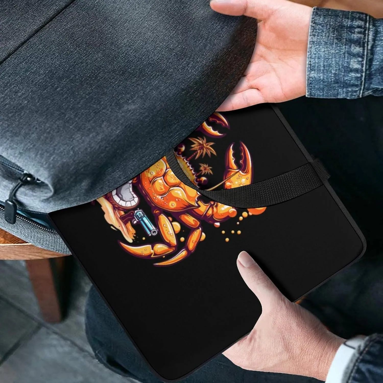 Crab Gun Laptop Case Laptop Bag Laptop Sleeve with Handle Computer Case Carrying Cover 15inch