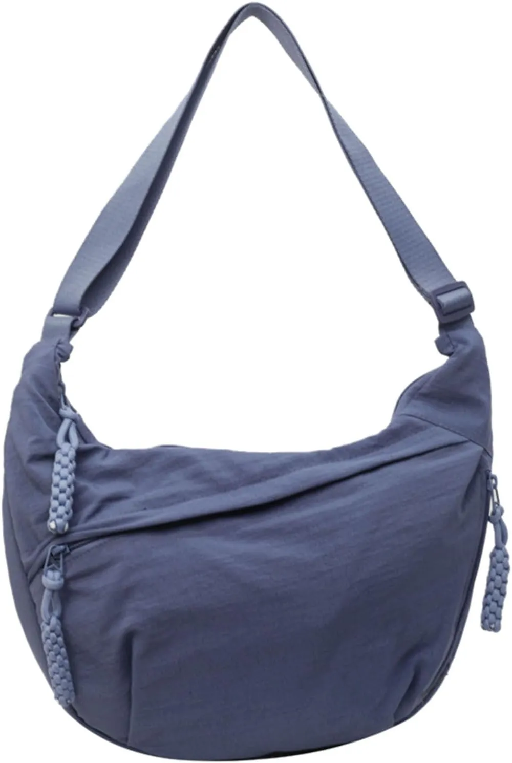 Crescent Crossbody Bags for Women Baggu Crescent Bag Nylon Shoulder Bag Casual Slouchy Sling Hobo Bags Tote Handbag