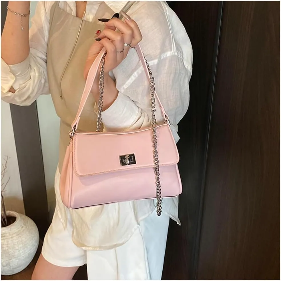 Crescent Hobo Bags Women Trendy PU Leather Underarm Shoulder Bag Cute Crossbody Purse Summer Red Purse Tote Handbag
