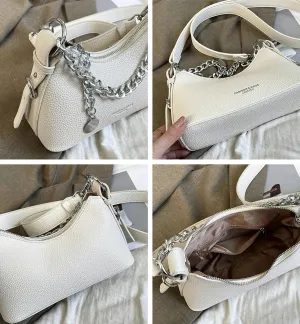 Crescent Shoulder Bag for Women Pu Leather Purses for Women Chain Handbags Spring Summer Hobo Bag Trending Clutch Purse