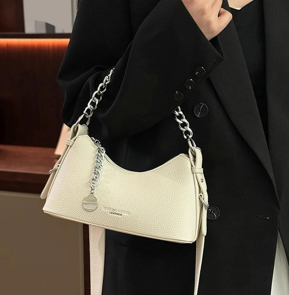 Crescent Shoulder Bag for Women Pu Leather Purses for Women Chain Handbags Spring Summer Hobo Bag Trending Clutch Purse