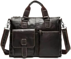 CSCDD Men Bag Briefcases Laptop Business Briefcase Male Leather For Bags Men's Leather Men's Messenger Bag