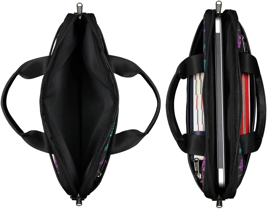 Cute Cat Face Laptop Shoulder Messenger Bag Waterproof Laptop Briefcase with Handle and Padded Strap Case Sleeve