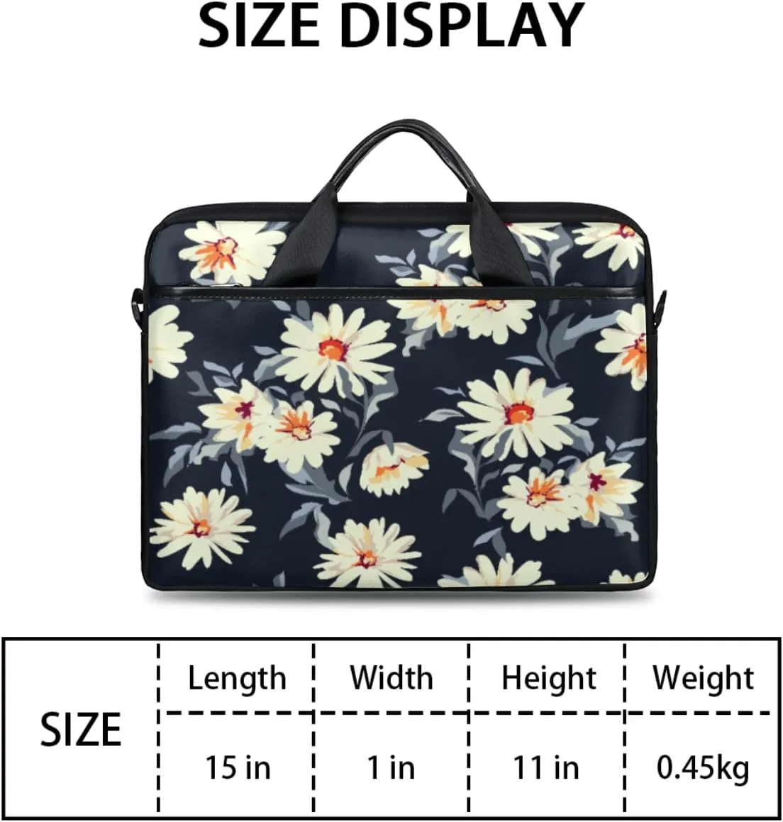 Cute Whale Laptop Shoulder Messenger Bag Waterproof Laptop Briefcase with Handle and Padded Strap Case Sleeve