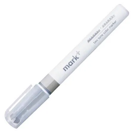 DARK BLUE Kokuyo Mark  Two Tone Highlighter Dual Tone Highlighter Pen Two Way Highlighter Double Sided Highlighter | PM-MT100DB